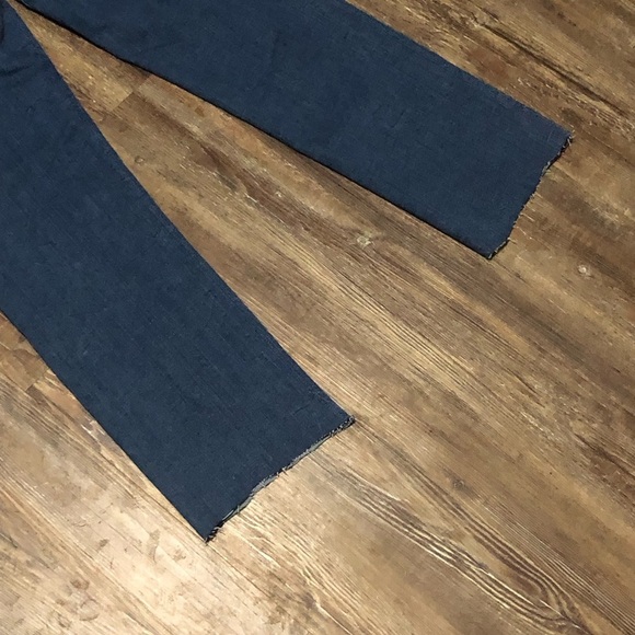 Frame Jeans Women's 28 Le High Straight Leg Frayed Hem in Crossings Wash Denim - Picture 6 of 7